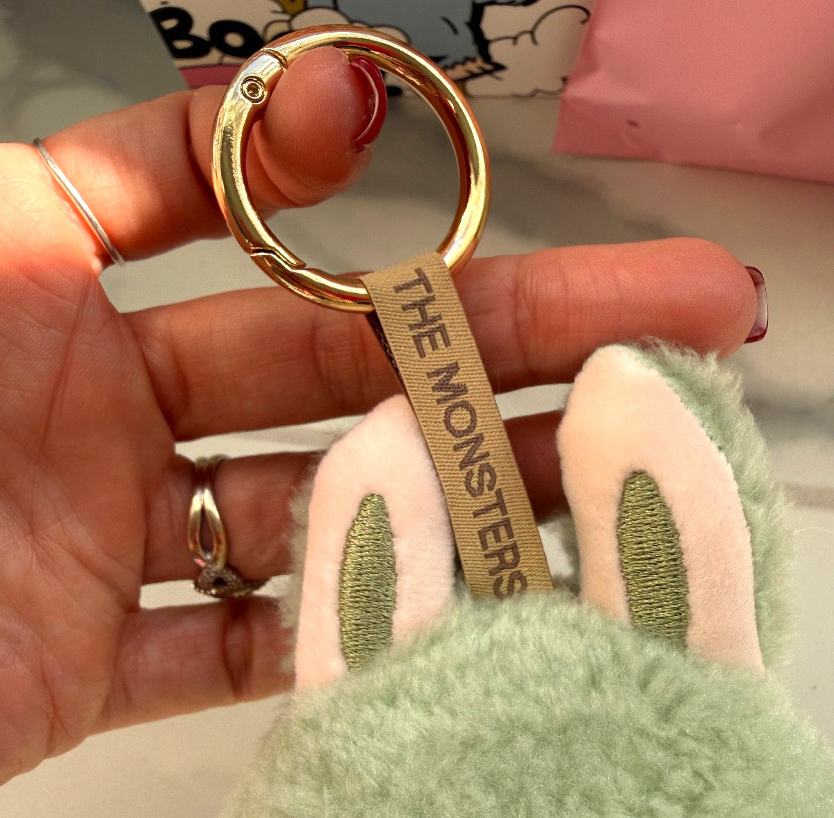 LABUBU Exciting Macaron GREEN GRAPE Plush AUTHENTIC the Monsters POP MART 💚