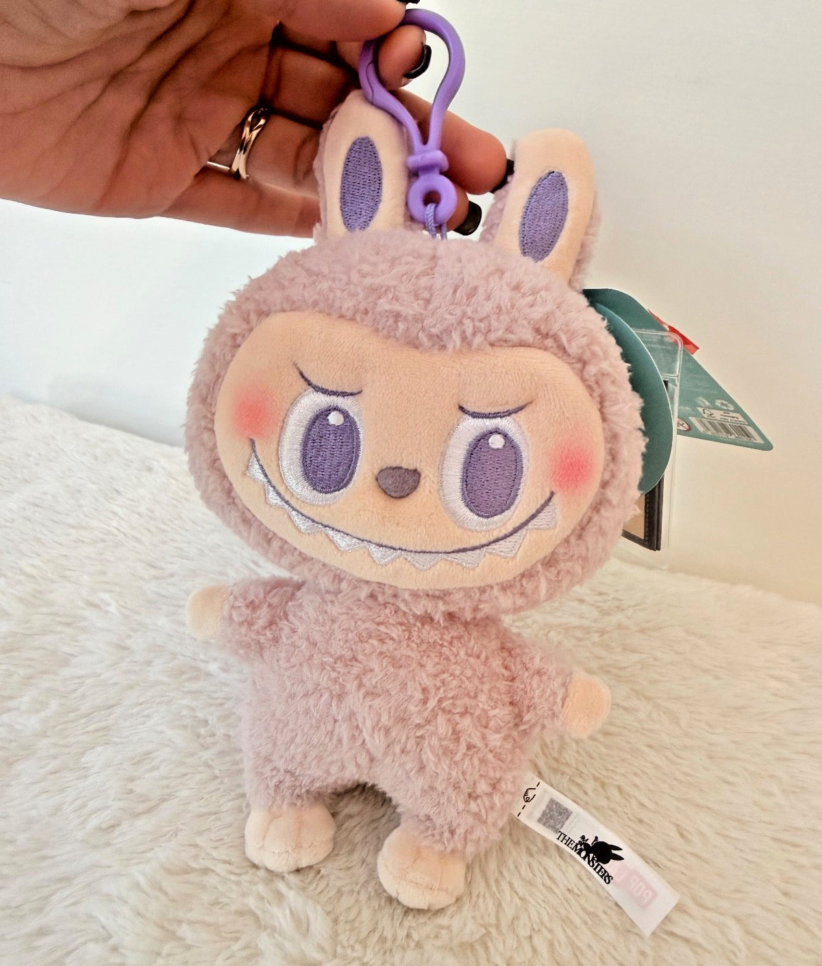 LABUBU Plush the MONSTERS Figure Pendant W/ Tiny Book, Bejing Exclusive