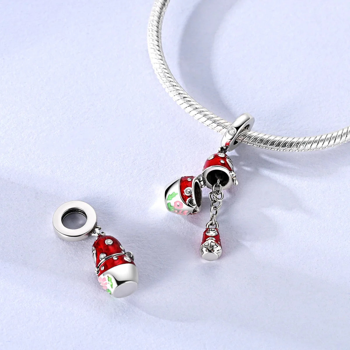 Hot Sale 925 Silver Charms Beads Fit Original Pan Bracelet Making for Woman Jewelry Fashion Pendant