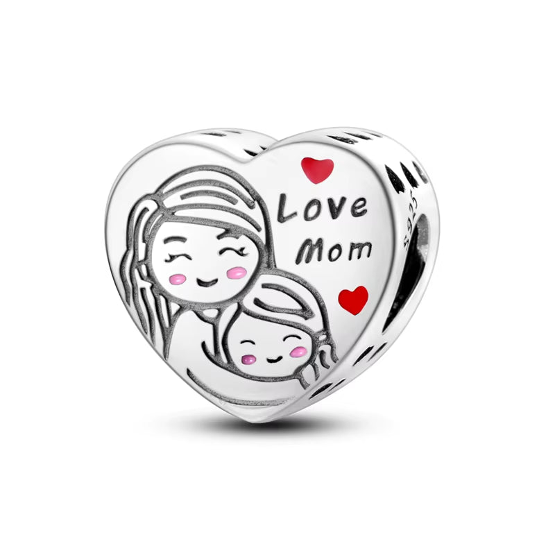 Hot Sale 925 Silver Charms Beads Fit Original Pan Bracelet Making for Woman Jewelry Fashion Pendant