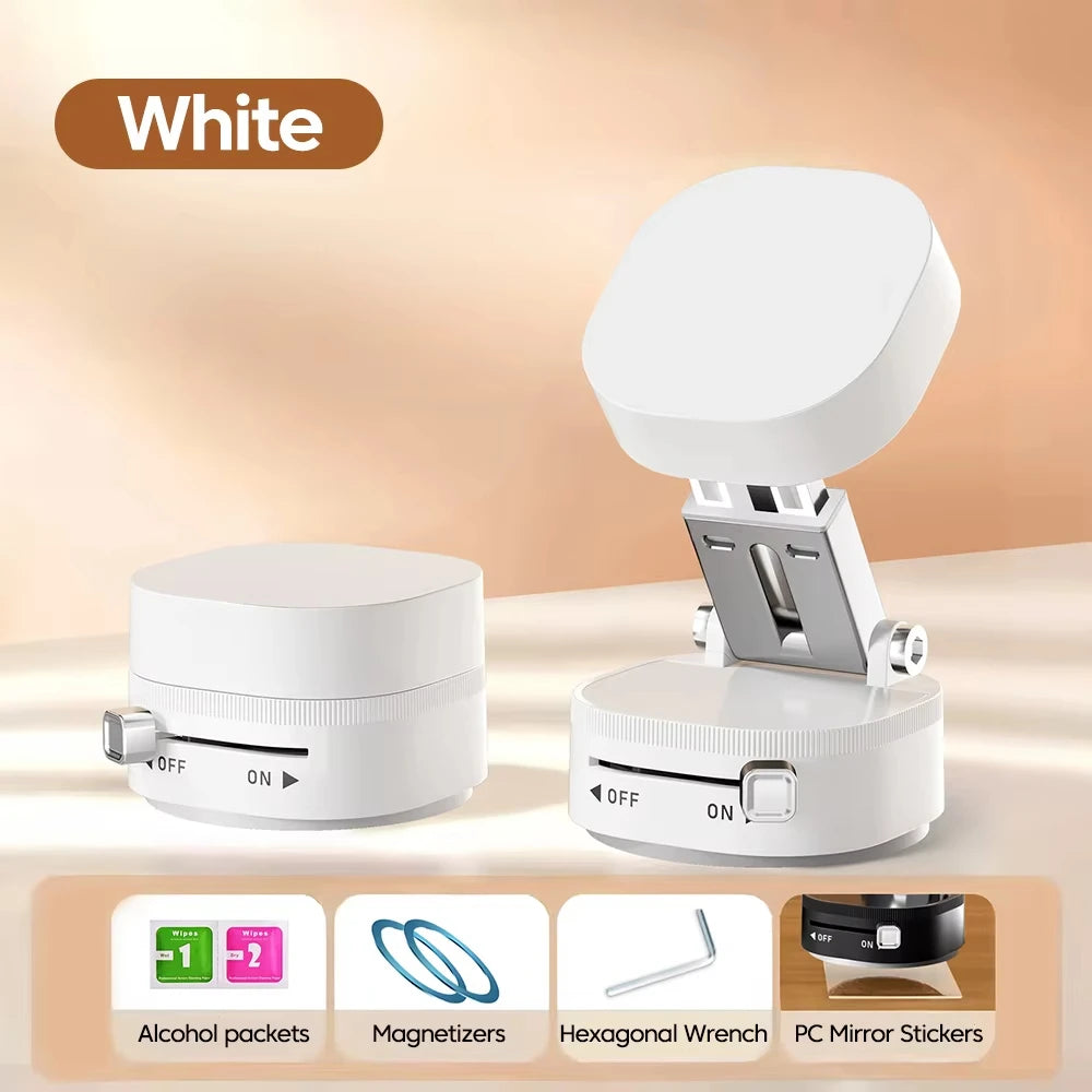 Foldable Mobile Phone Holder Vacuum Suction Cup Holder Magnetic Car Phone Holder for Iphone/ Android Phone Accessories